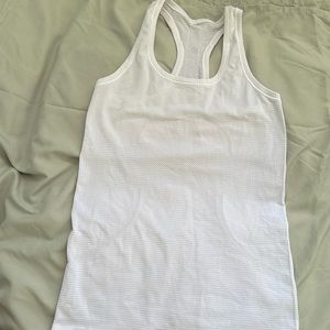 Lululemon White Swiftly Tech Racerback Tank Top